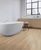 Os pavimentos laminados Quick-Step, são perfeitos para a casa de banho